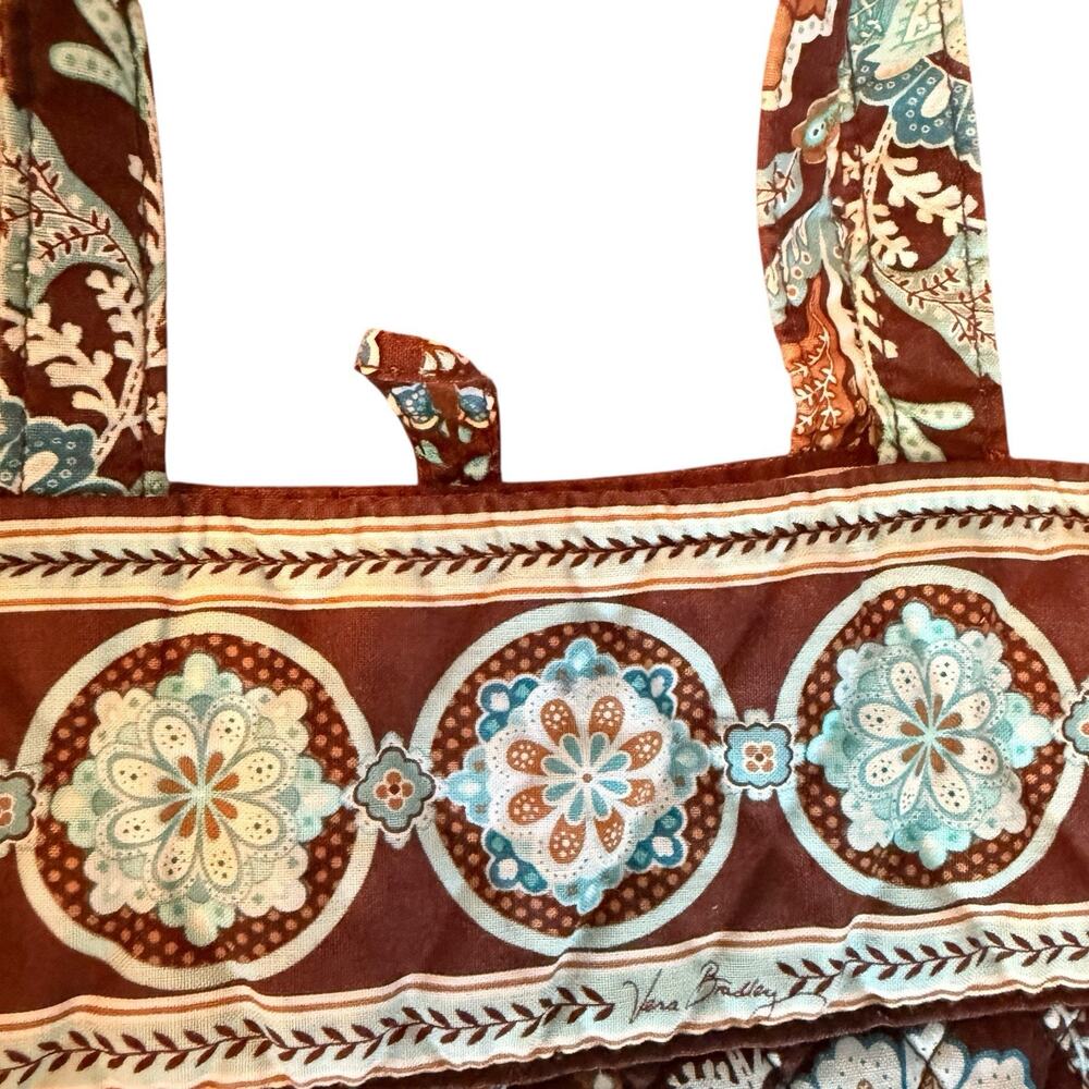 Vera‎ Bradley Retired Java Blue Small Tote/Shoulder Bag Preppy Classic - Picture 9 of 11